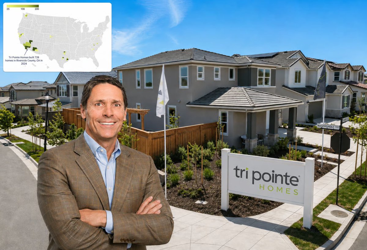 NewsLambert's tweet photo. CEO of this Fortune 1000 builder says when you peel back the onion Sun Belt new home prices are down more than headlines suggest

Tri Pointe Homes CEO Doug Bauer tells ResiClub that from peak net effective new home prices:

-5% to -10% in A markets
-15% to -20% in B + C markets