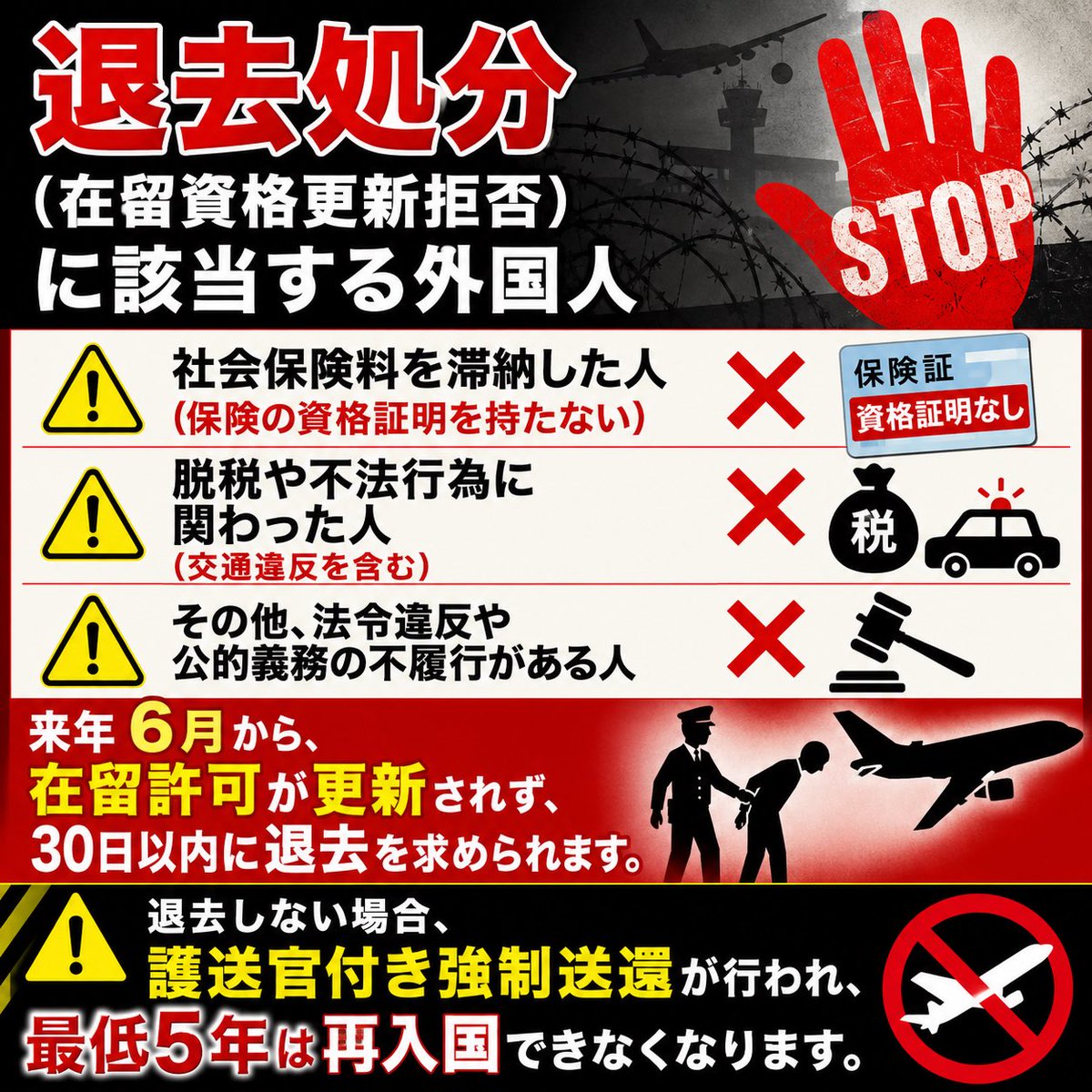 daitojimari's tweet photo. 外国人政策変更一覧 https://t.co/gzH9o7Nfep