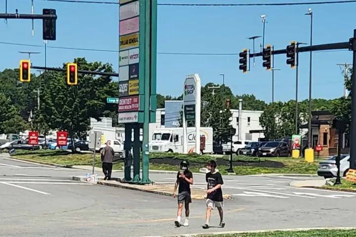 FallRiverReport's tweet photo. "Today at Kings Highway McDonald's in New Bedford, Massachusetts I watched 2 teens bring food to the man who was asking for money. 

The man was so happy to get that food. He sat and ate it immediately. 

Parents/guardian/caretaker should be proud of the two young men they are raising. Figured you might want a good story for a moment.  I just saw it and if it was my son I would be proud for them trying to help. I was in the drive thru. I watched the kids ride away on their bikes."