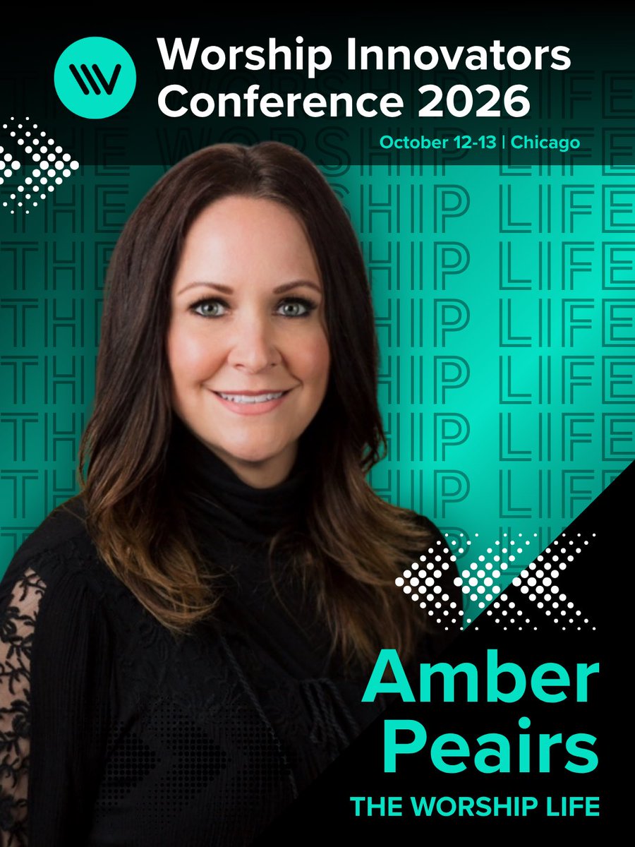 WrshpInnovators's tweet photo. We're excited to welcome Amber Peairs from The Worship Life to WIC26!

Join us October 12-13 in Chicago for two days of practical training, meaningful conversations, and community with worship leaders, musicians, production teams, and church tech leaders from across the country. https://t.co/fakeht4YTA