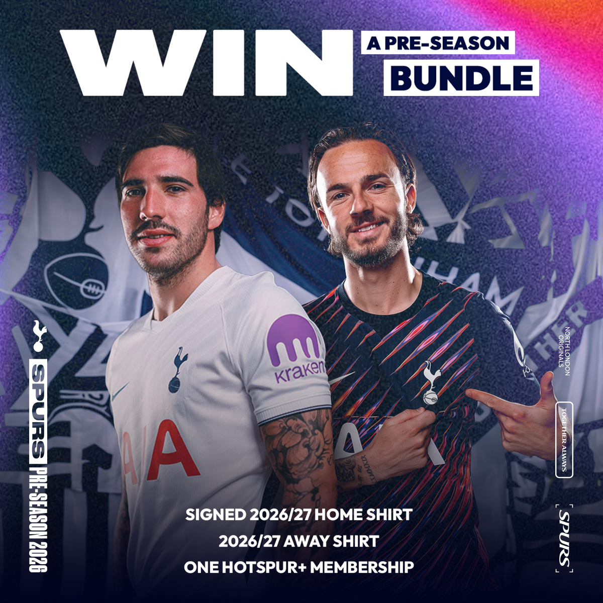 SpursOfficial's tweet photo. We'll be wearing our new Nike away kit for the very first time tomorrow 😍

Don't miss your chance to win one in our amazing Spurs pre-season bundle!