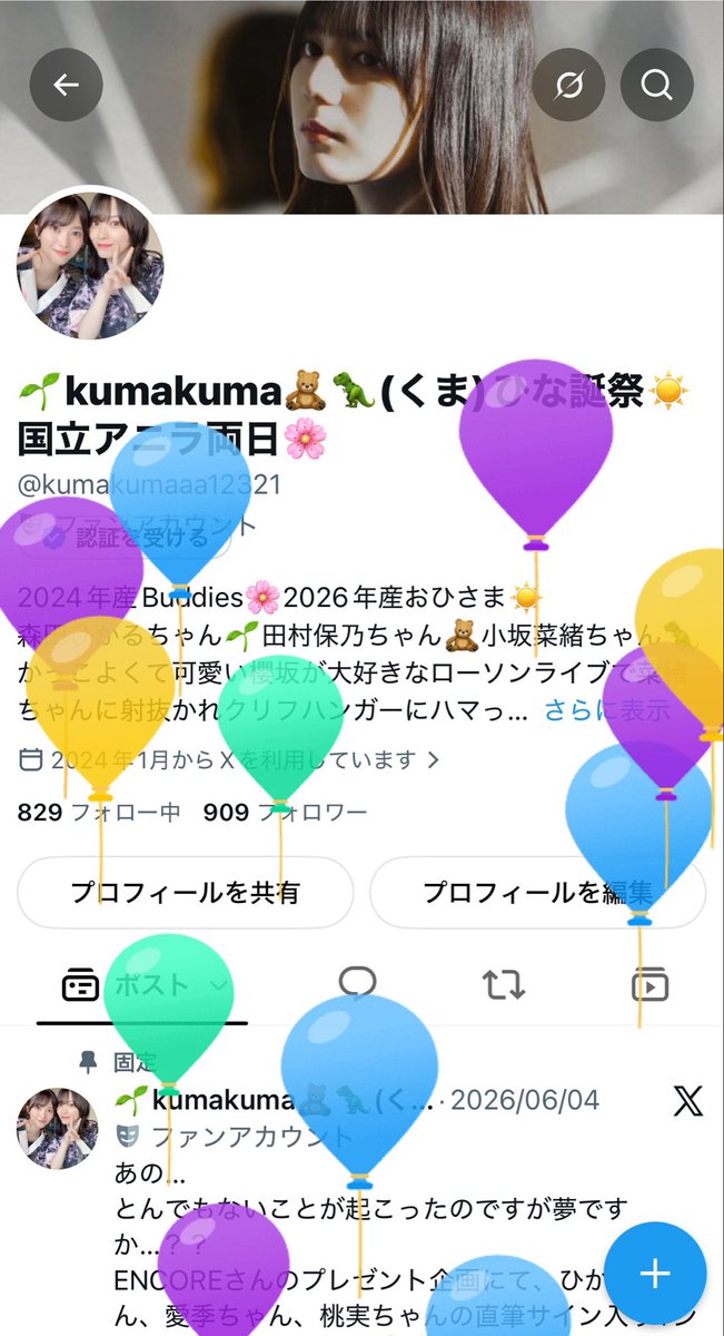 🌱kumakuma🧸🦖(くま)ひな誕祭☀️国立アニラ両日🌸 tweet media