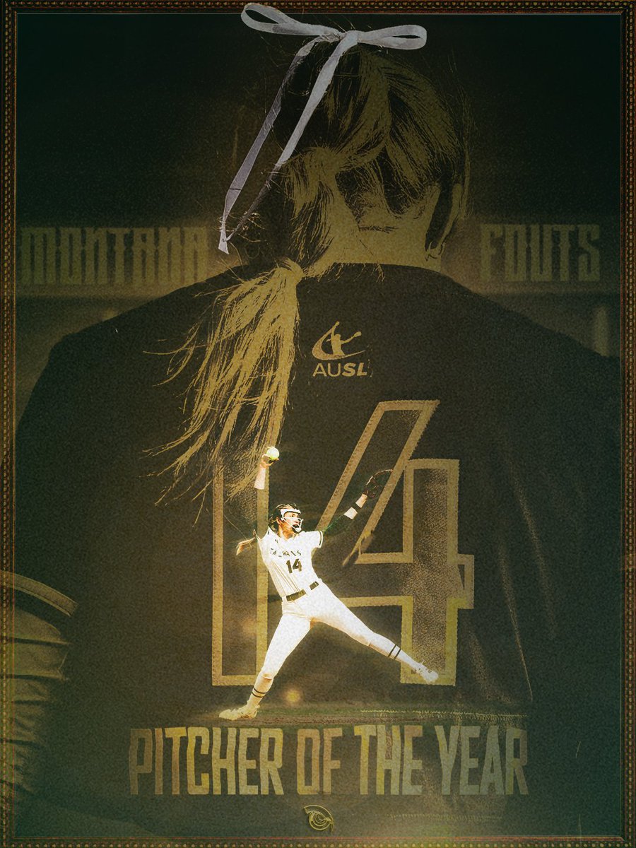 AUSL_Talons's tweet photo. the 2026 AUSL Pitcher of the Year, Montana Fouts 🦅 https://t.co/h2m91yLpWD