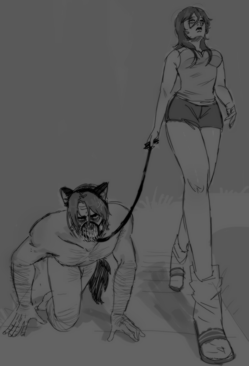 anderswasright6's tweet photo. anya taking her dog for a walkie https://t.co/O8JIEQIR8G