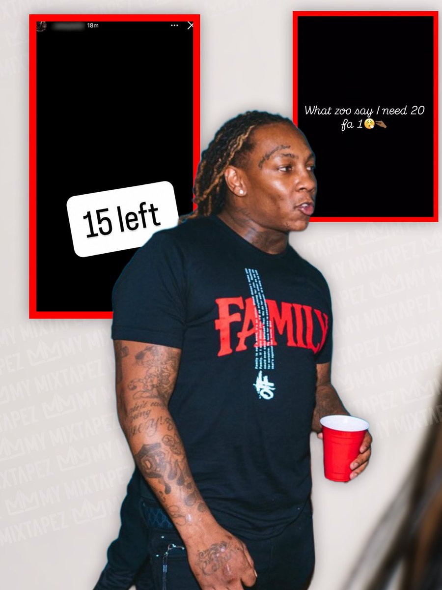 mymixtapez's tweet photo. Thf Zoo's people post "15 Left," sparking speculation that it references Zoo's past "20 for 1" remark after his death.  👀 https://t.co/eKV5Si6UaZ