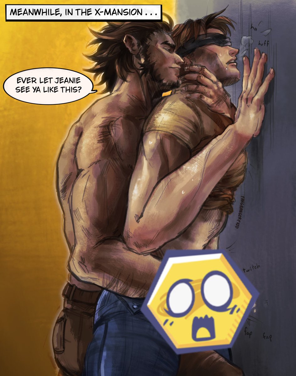 fangbangerfujo's tweet photo. scott &amp; logan 🤤 #wolverine #cyclops #xmen #yaoi https://t.co/P6fkoBCjOn