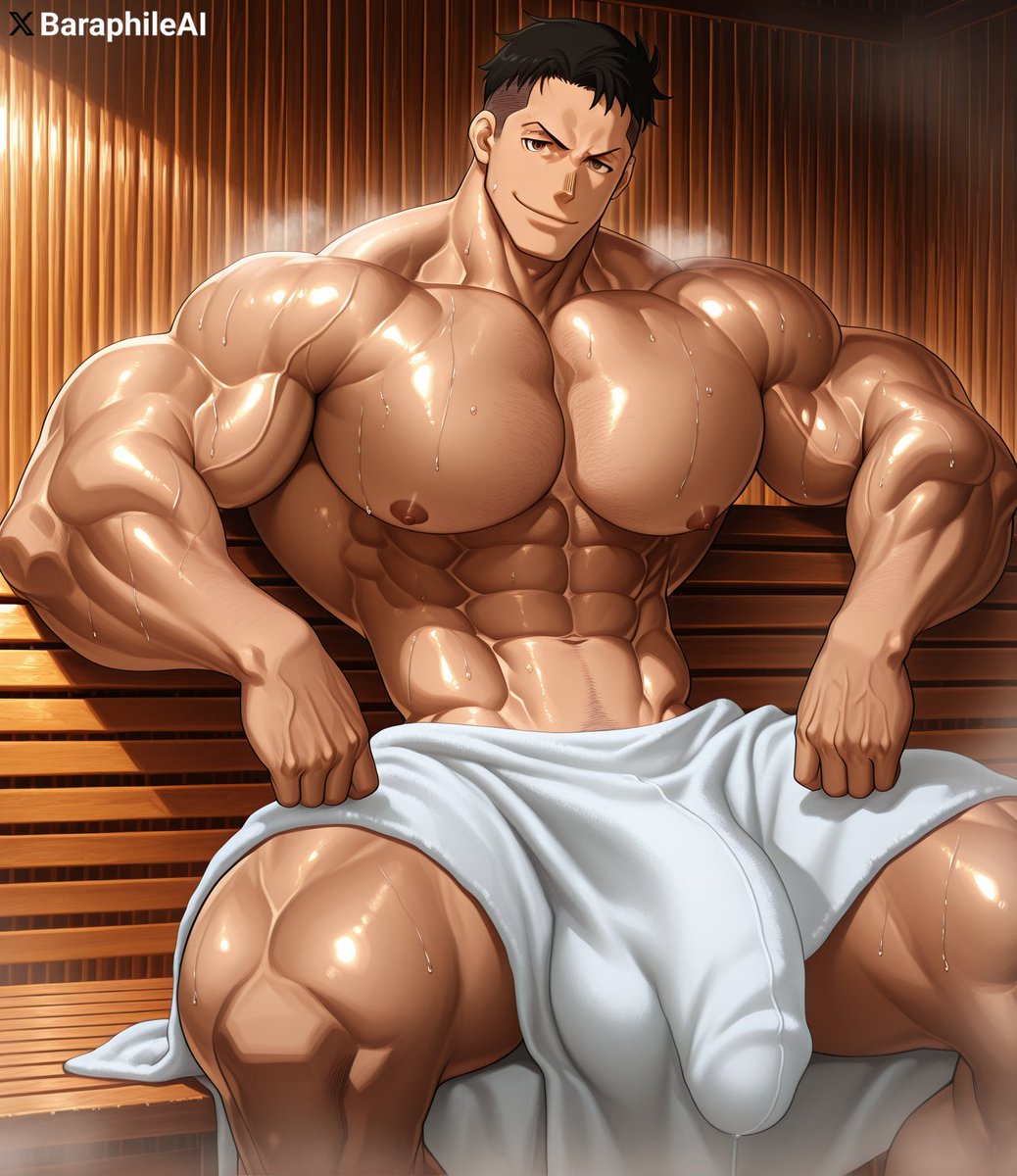 BaraphileAI's tweet photo. Akitaru Obi [Fire Force] 🔥

#bara #yaoi #ai #ai_art #chudai #ai_generated #nsfw #gay #bl #anime #muscle_men #muscular_men #muscle #AIart #hunk #hyper #hypermuscle #toji #akitaruobi #obi #fireforce #enennoshouboutai #sauna #dilf #stable_diffusion #stablediffusion https://t.co/5rNkrKAbyY