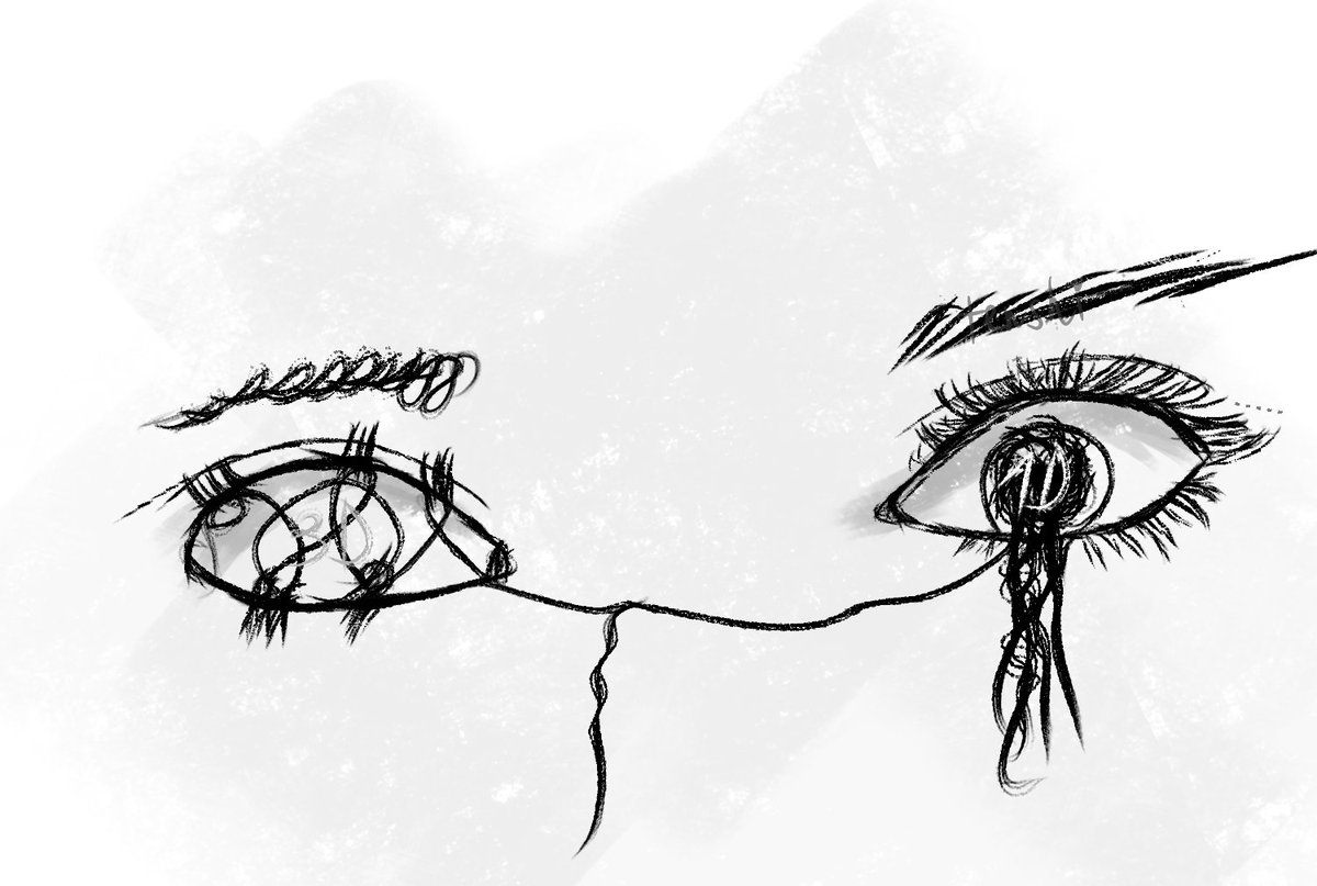 Tenshitear's tweet photo. 3D vs 1D 

#art #doodle #kms https://t.co/PEZBlk0Mvy