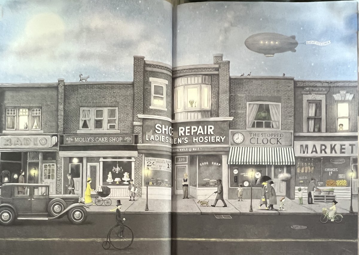 StorybookTowns's tweet photo. Molly's Cake Shop!

𝘓𝘪𝘻𝘻𝘺 𝘢𝘯𝘥 𝘵𝘩𝘦 𝘊𝘭𝘰𝘶𝘥 (2022) Art by The Fan Brothers

#LizzyandtheCloud #CakeShop #mainstreet https://t.co/SeY2pi5YGE