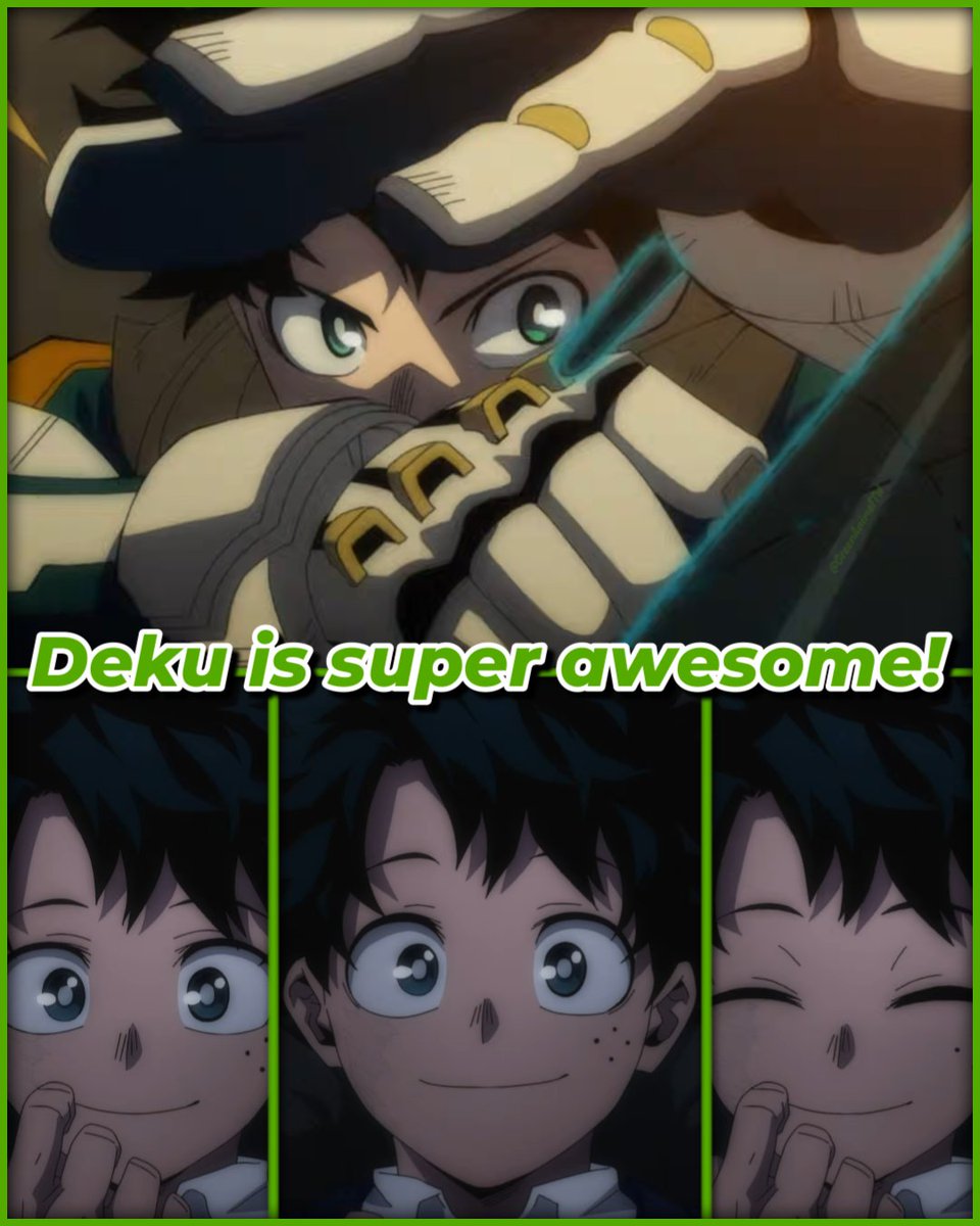 GreenAnimeFTW's tweet photo. Deku is super awesome!
▬▬▬▬▬▬▬▬
#izukumidoriya #deku #mhadeku #dekumha #myheroacademia #mha #anime https://t.co/pb3ctaRvGb