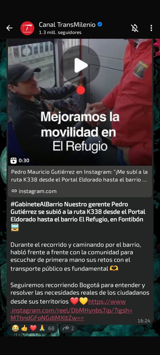 heliodav's tweet photo. @TransMilenio Hermosas estrellitas.

Pero no que ustedes reportan en tiempo real por su canal de WhatsApp ¿Dónde está el debido reporte?

En serio ¿Dónde? Porque yo no lo veo. https://t.co/T2ydGWfSDZ