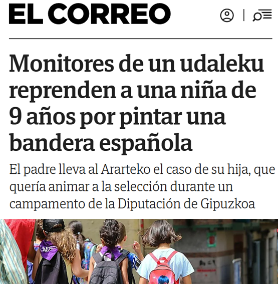 CCivicaCatalana's tweet photo. Niños perseguidos por llevar una camiseta de España, niñas castigadas por pintar una bandera de España, gente apaleada por ver en un bar a España...

¿Esto no era "hodio"? ¿Y más repugnante, con menores?

Ahora el gobierno callado como puertas. Que no se enfaden los filoetarras https://t.co/sJBX8xqDgv