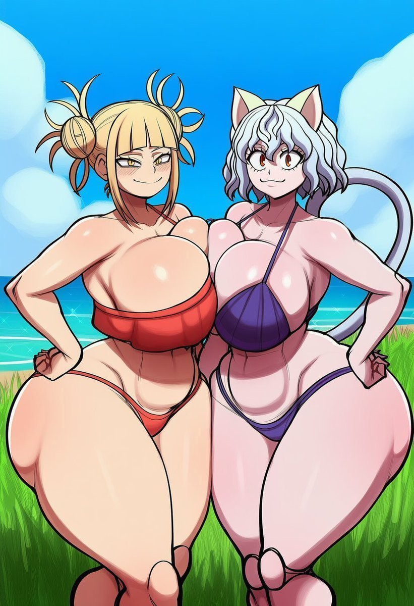 Pitou_lover's tweet photo. Neferpitou at the beach with Himiko Toga...

#HimikoToga #TogaHimiko #MyHeroAcadémia  #Mha #Neferpitou #Pitou #HunterxHunter https://t.co/3JsqhLvX2m