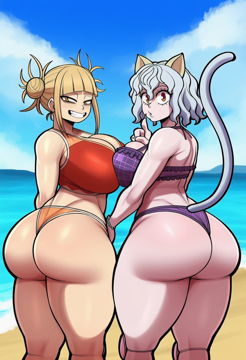 Pitou_lover's tweet photo. Neferpitou at the beach with Himiko Toga...

#HimikoToga #TogaHimiko #MyHeroAcadémia  #Mha #Neferpitou #Pitou #HunterxHunter https://t.co/3JsqhLvX2m