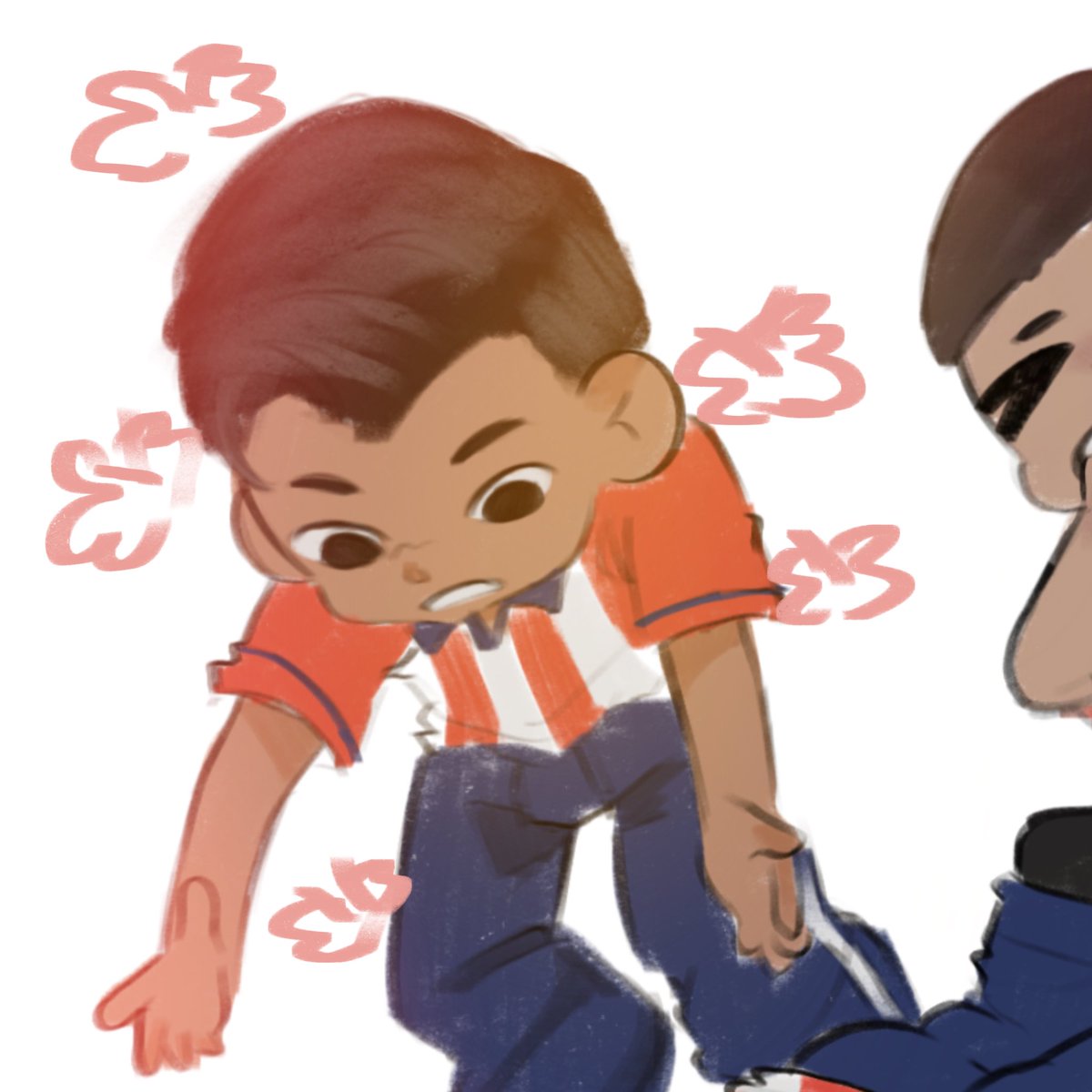 Yui12353's tweet photo. #GordonxTala 
Hice un dibujito inspirado en el capítulo 2 de mi fanfic de wattpad del Tala x Gordon.

(Ignoren los uniformes y q olvide ponerle a Fid4lgo los ojos de color) https://t.co/qNDfvuyRtN
