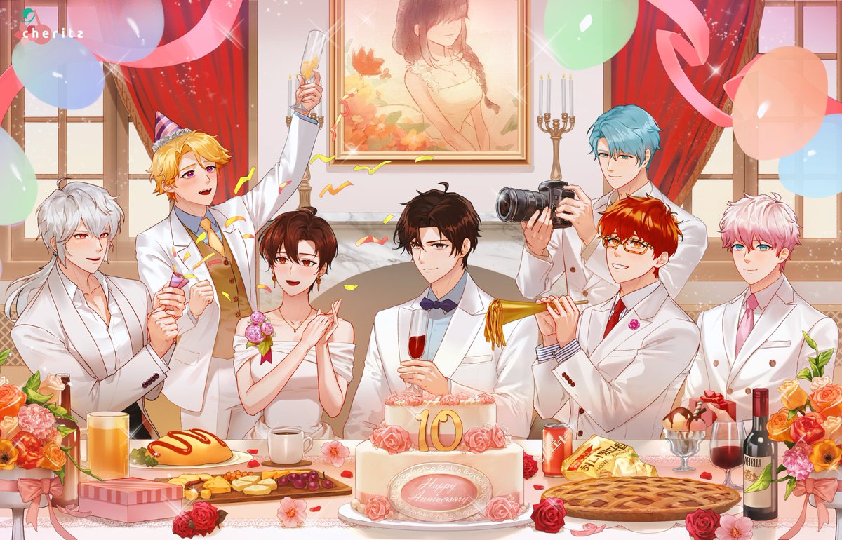 juminsbunny's tweet photo. Do you know why Jumin is always in the middle exactly because he's the best goodnight https://t.co/st8W0q7xOd
