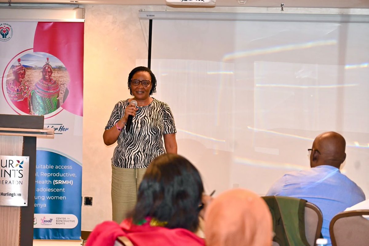NCPD_Kenya's tweet photo. NCPD, in collaboration with RHNK, CRR and ICRW, today held a Data Validation Meeting on the Adolescent Sexual and Reproductive and Maternal Health Baseline Assessment conducted in the five Her Health Initiative counties of Garissa, Tana River, Samburu, Homa Bay and West Pokot.
Speaking on behalf of Ag. DG Ms. Lucy Kimondo, Deputy Director, Advocacy Ms. Fidelis Ndung'u emphasized the importance of data in informing policy, planning and programming for adolescents and young women. 
The findings will help shape targeted interventions as the Her Health Initiative enters its second year of implementation.
The Ag. DG called for strengthened efforts to eliminate teenage pregnancies, child marriage, FGM and preventable maternal health conditions, noting that investing in girls and women is investing in the nation's future.
#HerHealthInitiative #ASRMH #DataForDevelopment #AdolescentHealth #NCPDKenya
