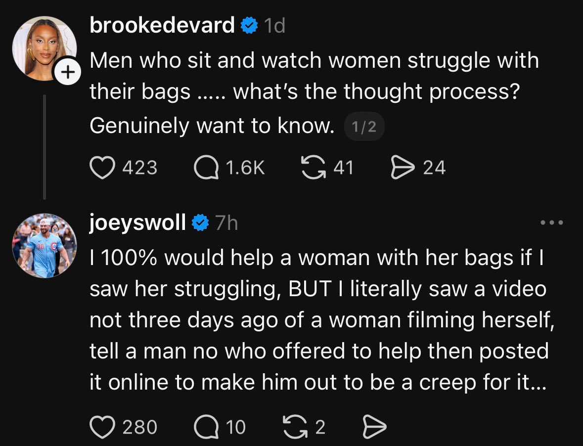 TheJoeySwoll's tweet photo. Damned if you do, damned if you don’t… https://t.co/KcnBPkUMyT