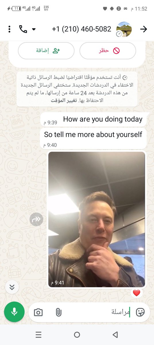 AdamLabiad70643's tweet photo. @elonmusk I thought it was Elon Musk and that he wanted to help me, but in the end I discovered that I had been scammed. https://t.co/Bo6TbzA0TS
