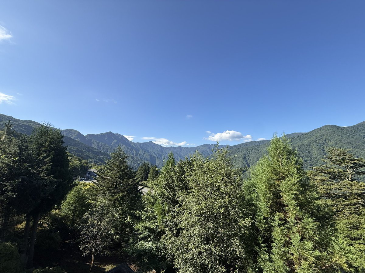 ohshimaya's tweet photo. おはようございます
三峯山7月25日7時50分
天候：はれ 気温27℃ 
道路状況：良好
概要：今朝も気持ちよく晴れております。
熊の目撃情報があります。お一人での登山はしばらく控えて頂いた方が良さそうです…
#三峯神社 #三峰神社 #大島屋 https://t.co/jLK1PIZ2dL
