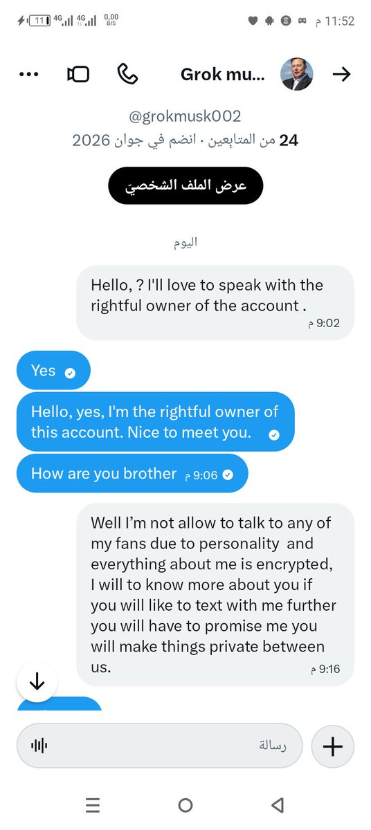 AdamLabiad70643's tweet photo. @elonmusk I thought it was Elon Musk and that he wanted to help me, but in the end I discovered that I had been scammed. https://t.co/Bo6TbzA0TS