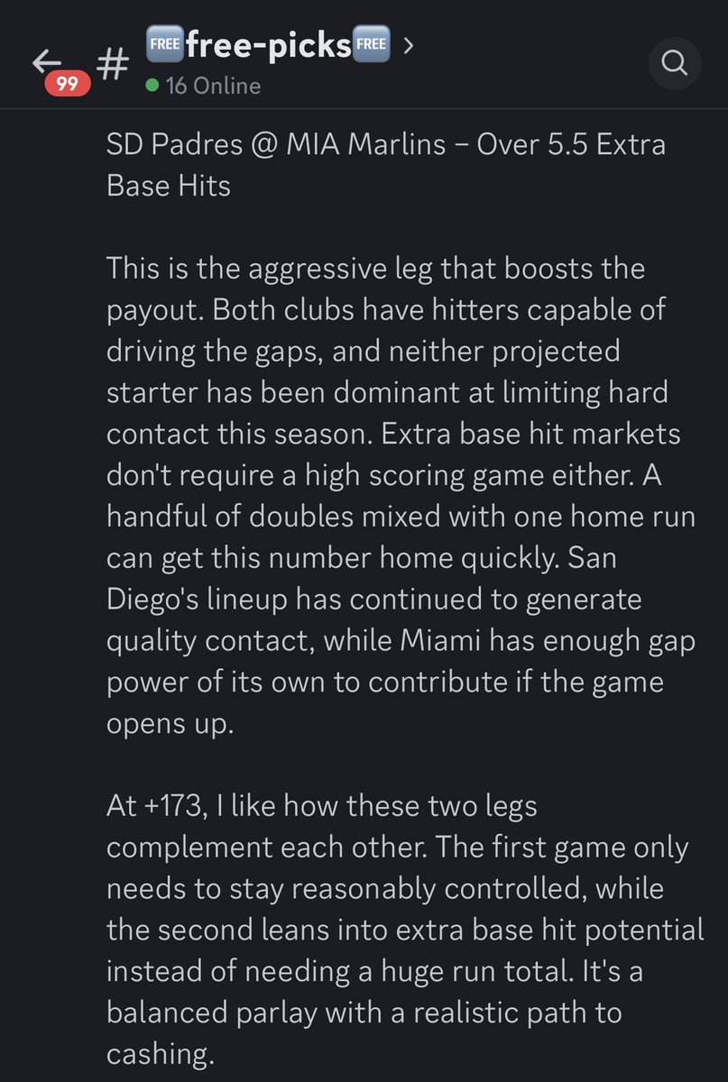 TheFreshPicks's tweet photo. ⚾ FREE @Winible #MLB Parlay 🔥
Powered by @HOFApp
⚾ #BravesCountry @ #Birdland
Under 9.5 TOTAL 🏆
⚾ #ForTheFaithful @ #MakeItMiami
Over 5.5 Extra Base Hits 🏆
Posted to my free @Winible picks earlier. The link for FREE & VIP picks is in my profile.
@QuickPickBot link 👇🏻 https://t.co/KNDRhndfJC