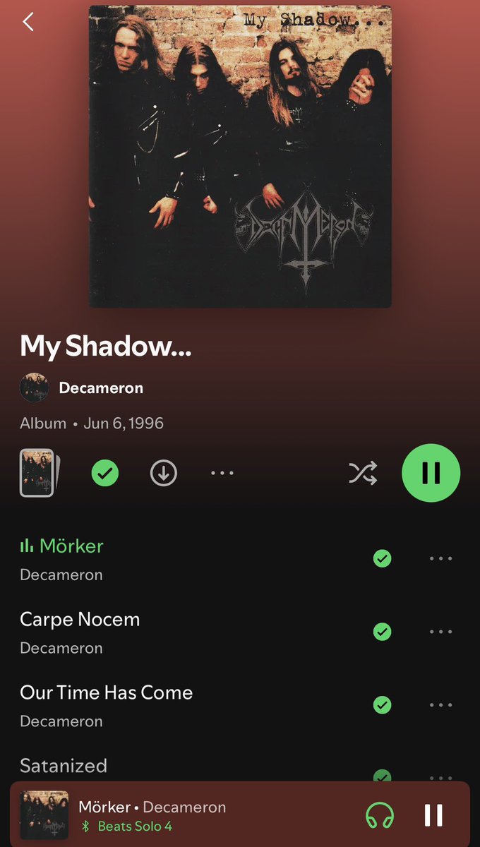 Now Listening To Decameron: My Shadow… There's a reason why this