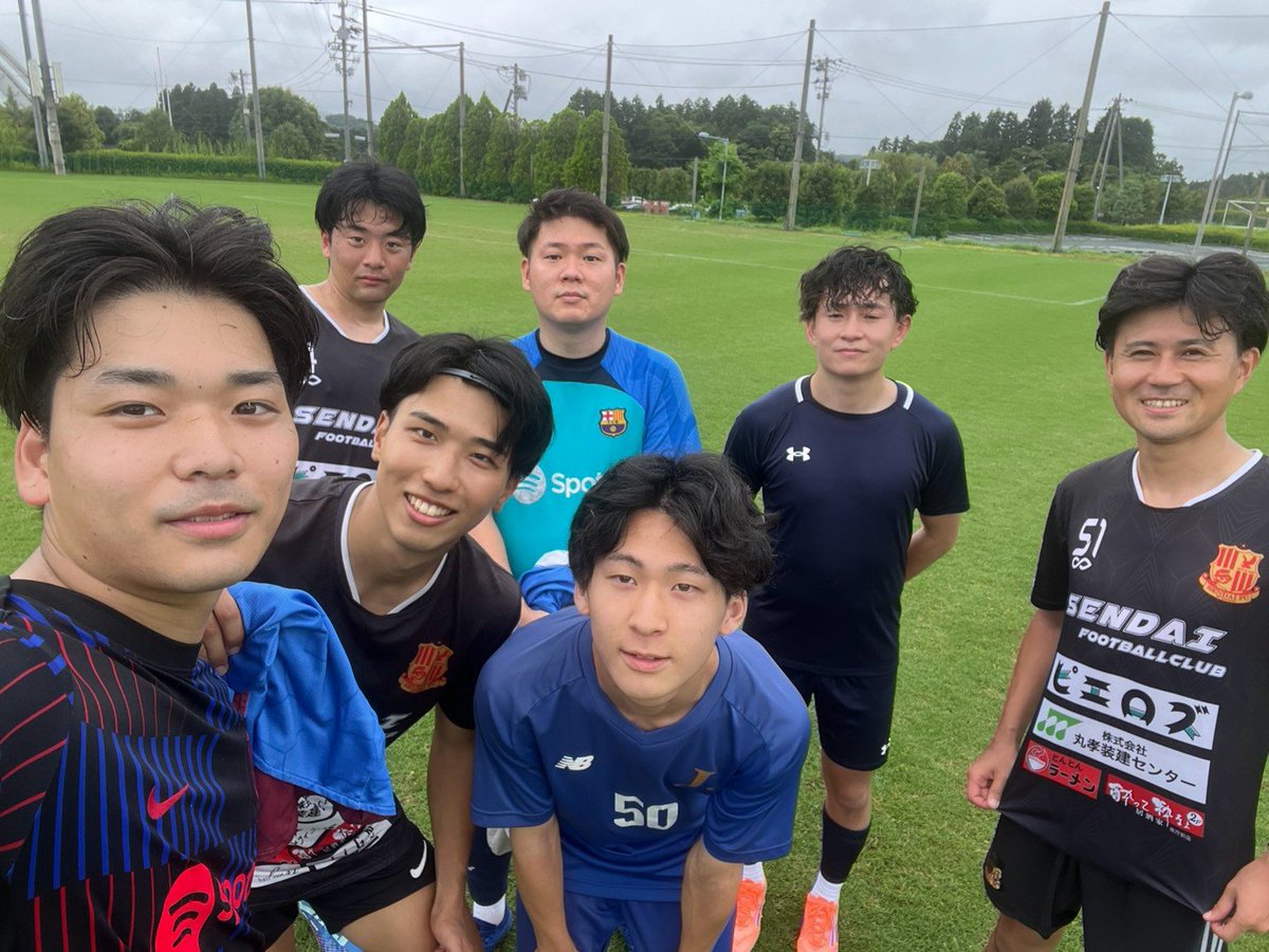 7/25(土)9時から12時 @＃泉天然芝ハーフコート 練習 雨の中、練習