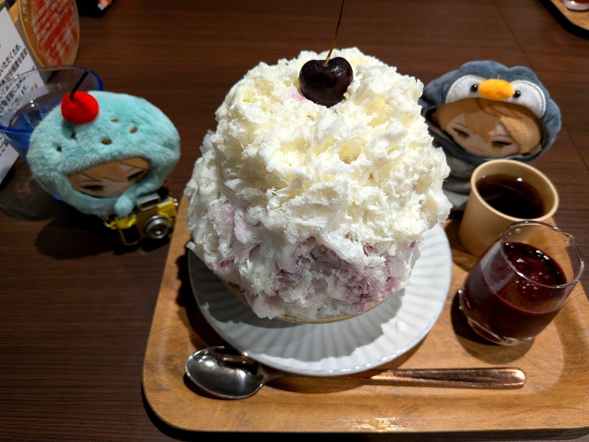 float_peace's tweet photo. 同行ありがとう、かき氷たべよ〜！ https://t.co/HYTV13J4DW