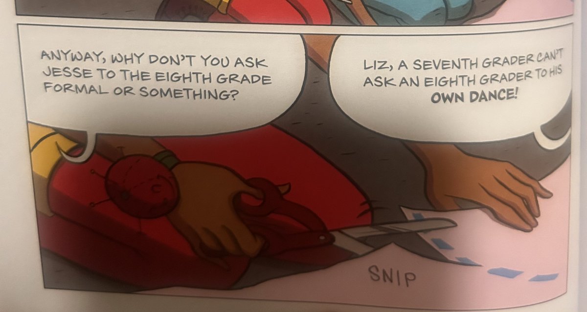picotuna's tweet photo. Theyre eigth graders! It’s mentioned when callie and liz are discussing the formal! I’m from Indonesia so I’m not too sure about their ages but I assumed either 13 or 14 depending on their birthdays :) https://t.co/0Ixz34QLRU