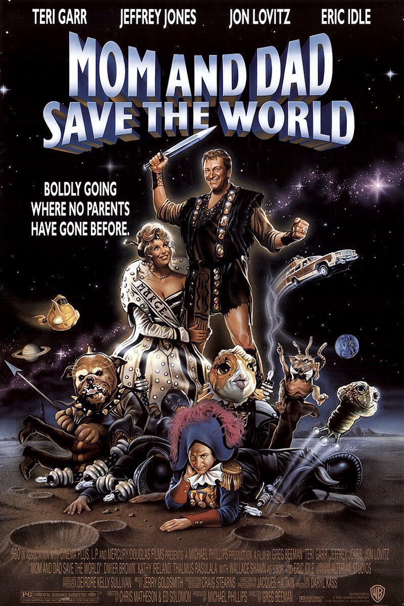 FilmNewsNos's tweet photo. 🎬MOVIE HISTORY: 34 years ago today, July 24, 1992, the movie ‘Mom and Dad Save the World’ opened in theaters!
#TeriGarr #JeffreyJones #JonLovitz #ThalmusRasulala #WallaceShawn #EricIdle #DwierBrown #KathyIreland #MichaelStoyanov #DannyCooksey #TonyCox #JeffDoucette #GregBeeman https://t.co/fPmwHmIifv