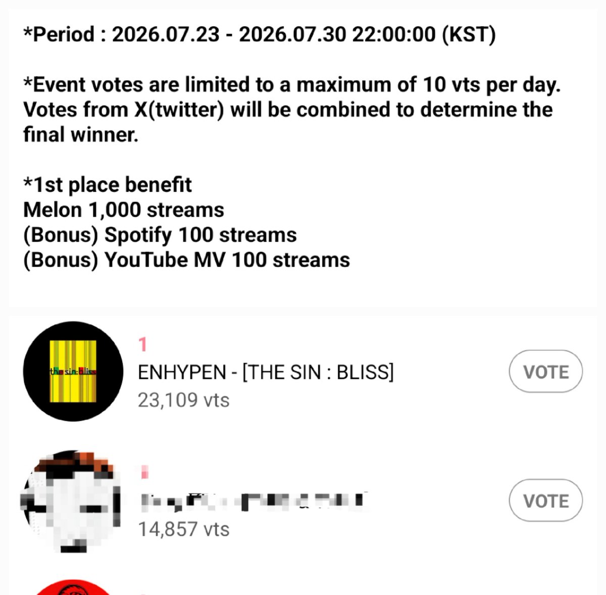 aayaaa010's tweet photo. ENGENE VOTE ENHYPEN PLISS !!!
BENEFITNYA LUMAYAN NGEBANTU BGT BUAT CB ENHYPEN https://t.co/Z3MtYxdr95