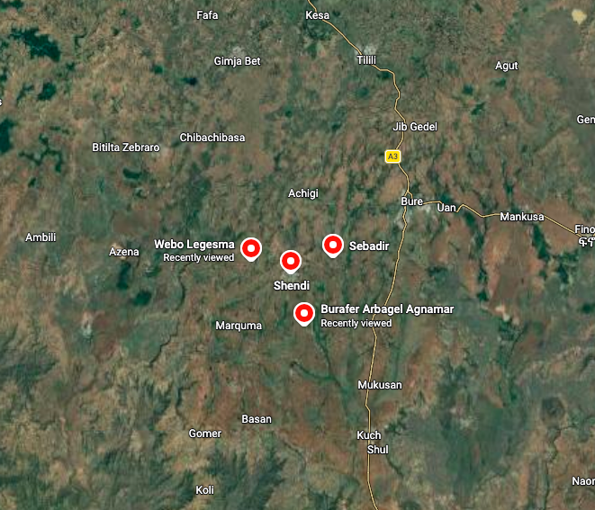 AmharaWarUpdate's tweet photo. ⚡️Regime forces detain over 125 civilians during mass conscription campaign in Wemberima Woreda (📍West Gojjam Zone, Amhara Region, Ethiopia).

🔴 Between July 16th–18th, regime forces carried out coordinated nighttime raids across rural areas surrounding Shindi town, including Sebadar, Burafer, Dend, Webo-Legesema, and Shambla.

🔴 The operation targeted local farmers and young men, with more than 125 civilians forcibly taken from their homes and farmlands.

🔴 Sources indicate the mass detentions are linked to an ongoing forced military conscription campaign.

🔴 The raids have heightened fear among residents across the affected communities as the detention campaign continues.

#Amhara_War_Updates