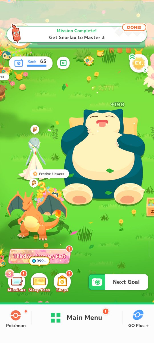 BertPokemon's tweet photo. Master 3 on GGex mid-week in the #PokemonSleep3rd event 😆😆 https://t.co/jT5H7k2NVW