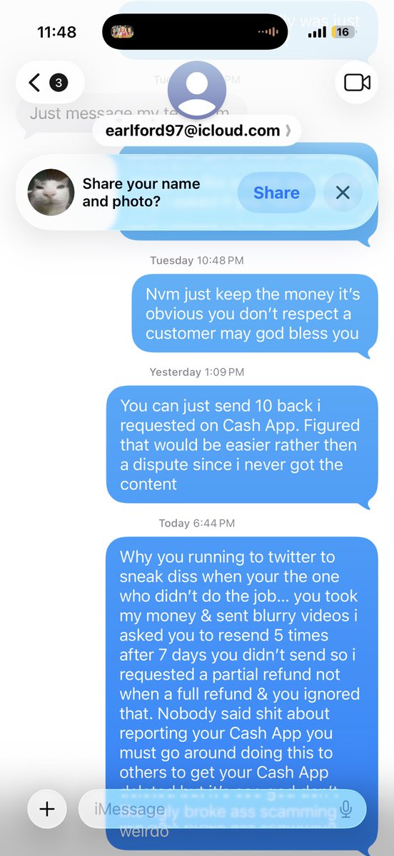 StreetsTea_'s tweet photo. @slut4pay Don’t buy. I content he a scam https://t.co/iQyCqDOOH0