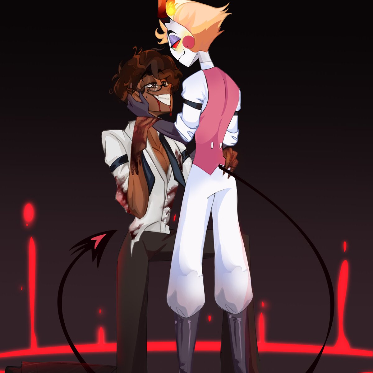 sinnymonrolls's tweet photo. My king 🍎🦌

#radioapple #hazbinhotel https://t.co/G3XIlvOw5x
