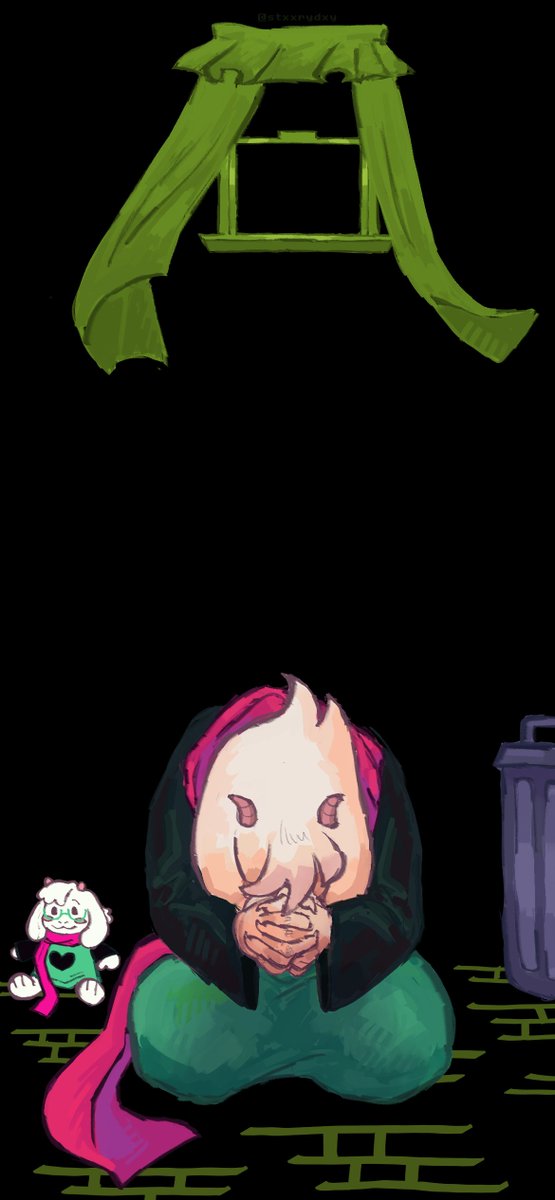 stxxrydxy's tweet photo. idk i think its nice that he prays (1/2) #deltarune https://t.co/IimdPpFOQR