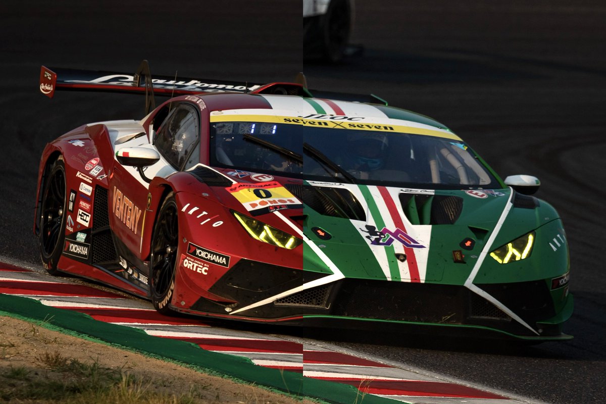 goto_0908's tweet photo. なんとなくJLOCの2台を半分こしてみた
#JLOC #SUPERGT https://t.co/LZ7PwjSEJ4