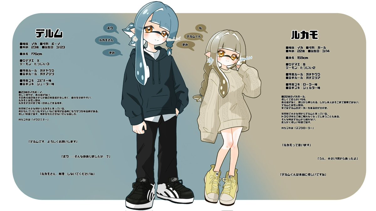 ikach_526's tweet photo. 拙宅でのうちうちCPとなります！💙🌼
よろしくお願いします〜！

 #ライアこキャラシ https://t.co/l0ngCZEwUE