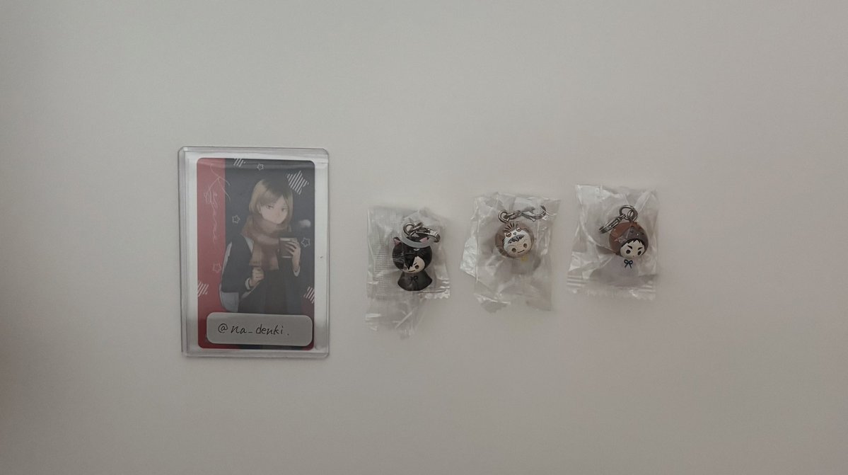 na_denki's tweet photo. [交換] ハイキュー!!めじるしアクセサリーアニマルver.2

譲￤黒尾･木兎･赤葦

求￤研磨

郵送又は8/1渋谷〜池袋にて手渡し
検索からでもお気軽にお声かけください。 https://t.co/Jw7UTNLOzS