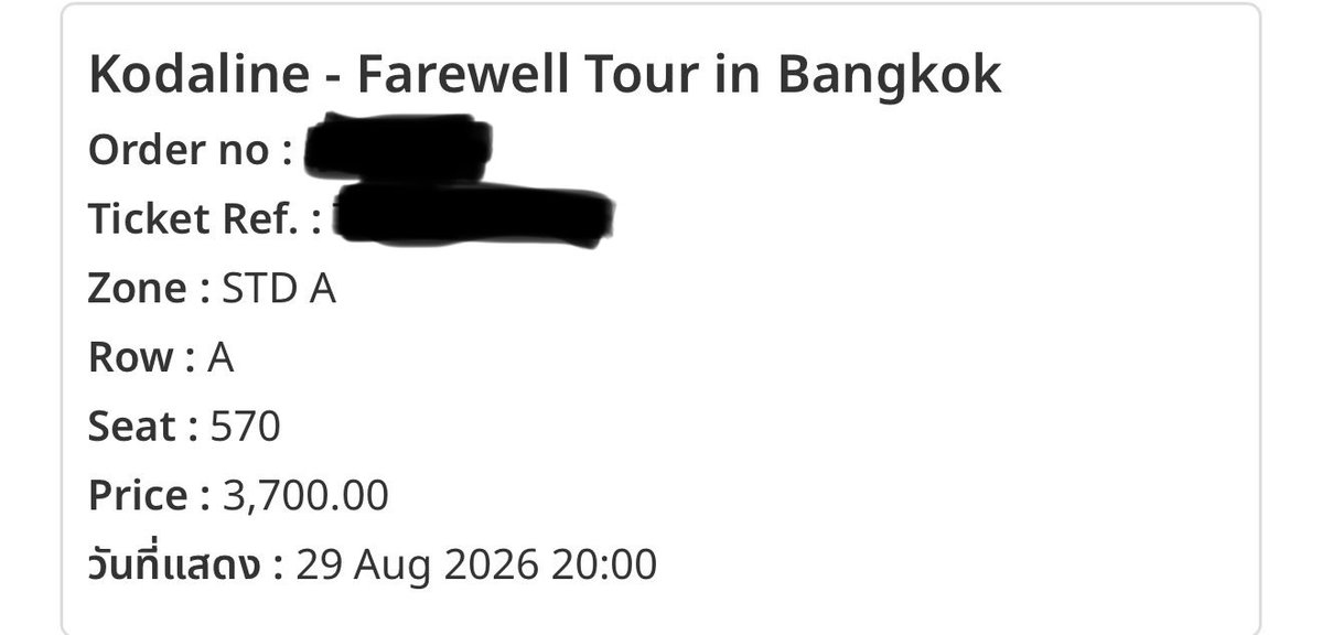sshayminn's tweet photo. ปล่อยบัตร Kodaline
รอบวันเสาร์ 29/08
STD A
ขาย 3,200.-
นัดรับหน้างานครับ

พอดีติดอีกงาน

#KodalineFarewellTourBKK https://t.co/hKFtaid53w