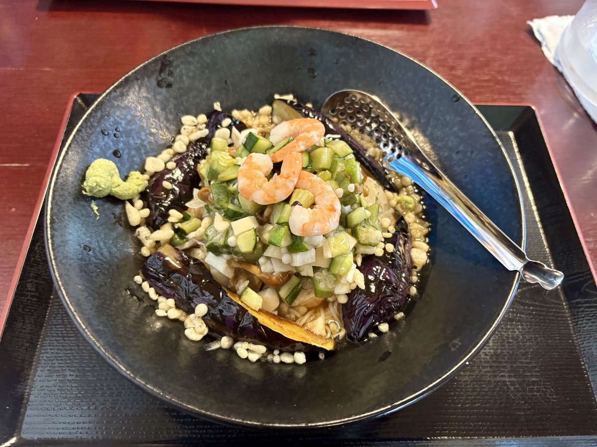 sugarfloor1's tweet photo. たなぽん食堂さんで具沢山ぶっかけそうめんとばあばのかぼちゃプリン。
具沢山の内容をきちんと書いてくださるのが親切☺️
華やかで美味しいお昼ご飯でした😋 https://t.co/bzGUHxn7Ot