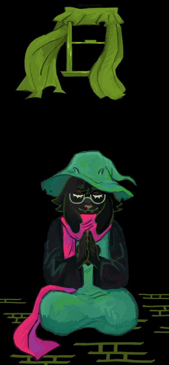 stxxrydxy's tweet photo. idk i think its nice that he prays (1/2) #deltarune https://t.co/IimdPpFOQR