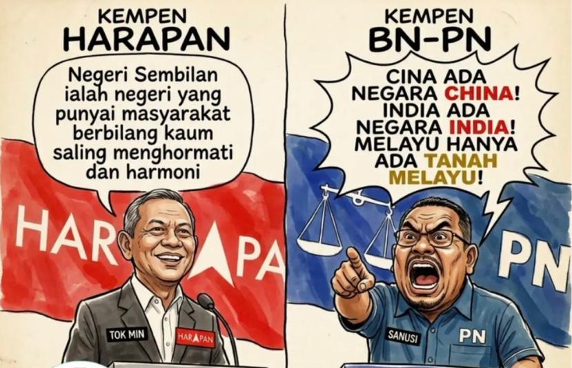 nagarational3's tweet photo. Malu nak panggil diri orang Islam bila parti politik Islam guna dialog rasis mcm ni. Sanusi rasa ni 1990 ke? Ni Tanah Malaysia lah. Org MALAYSIA ada Negara MALAYSIA. 

Tolonglah, ciptakan dasar yang adil dan inklusif untuk membina ekonomi, bukan main isu kaum. https://t.co/CrcGalW3Lu