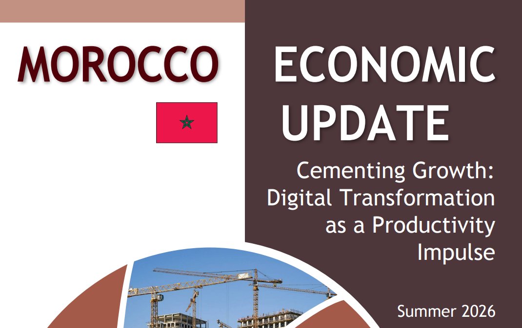 WorldBankMENA's tweet photo. #Morocco posts its strongest growth in 10+ years!

The country's next great leap in productivity depends on the private sector's commitment to advanced digital technologies.

New @WorldBankGroup Morocco Economic Update: https://t.co/2biTd1G9q8 https://t.co/LDV2tCpUqz