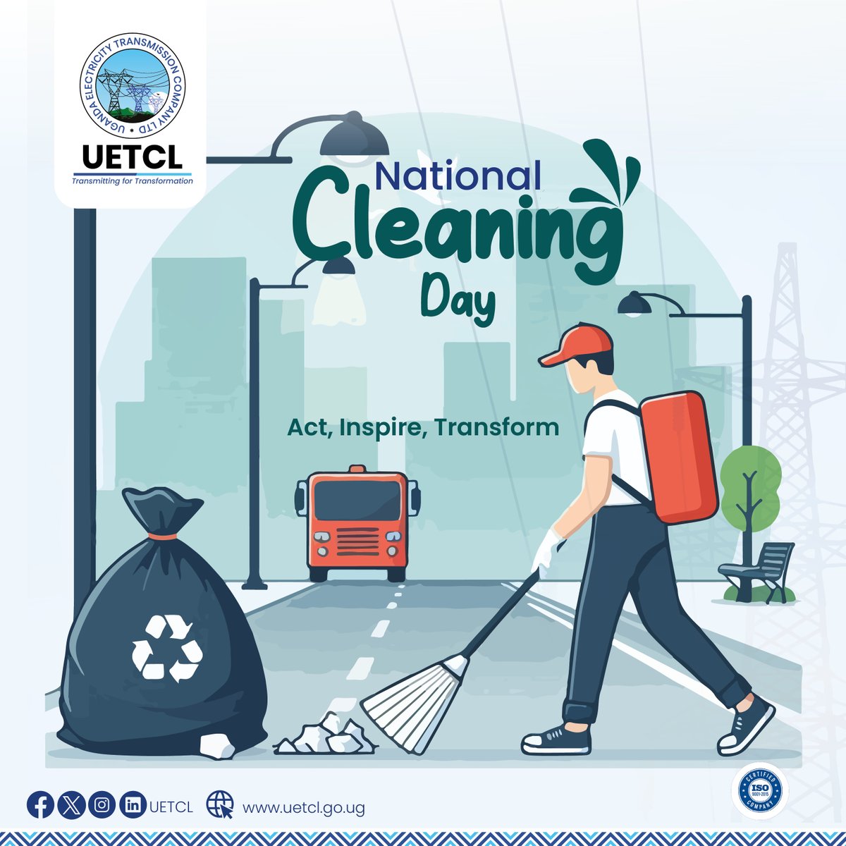 uetcl's tweet photo. Every small action counts towards a cleaner, healthier Uganda. #NationalCleaningDays https://t.co/61BXeVpAl7