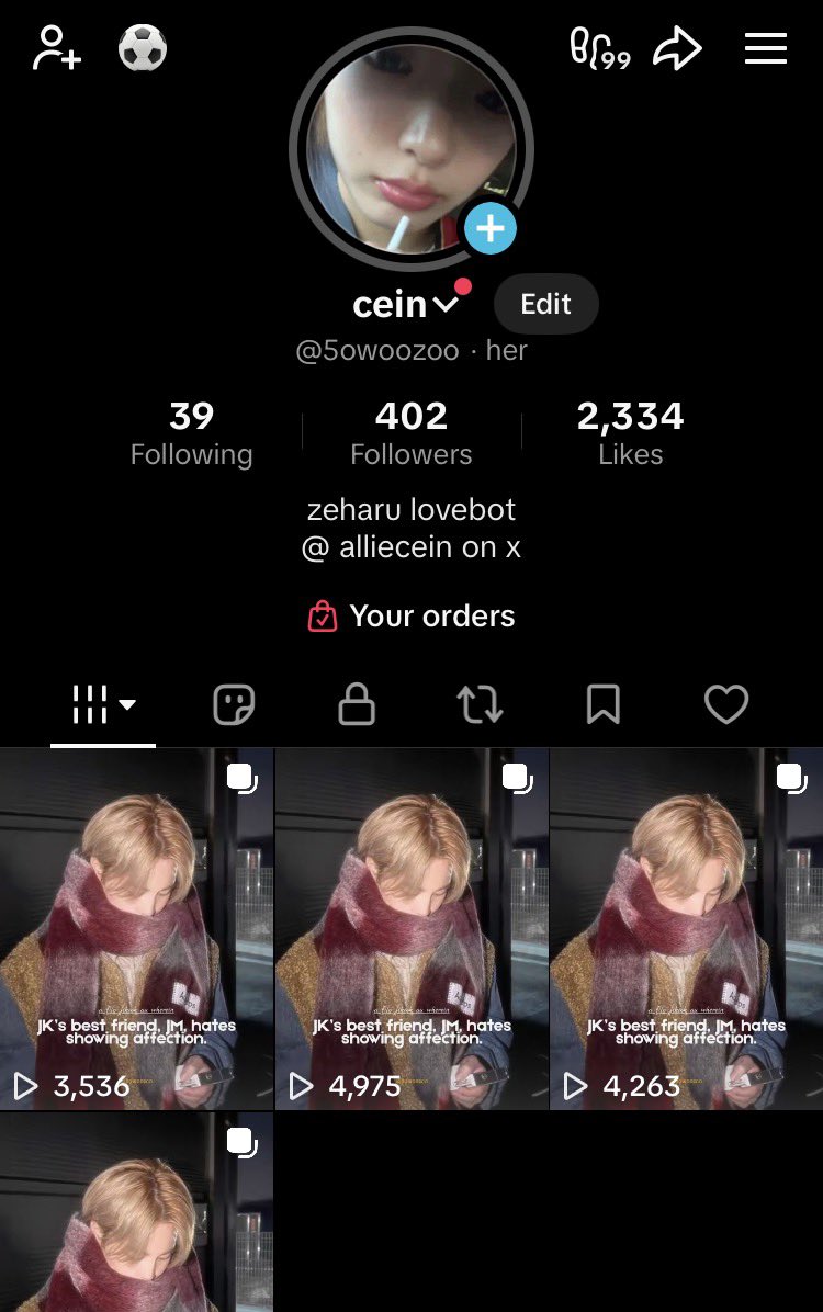 alliecein's tweet photo. yo cein js hit 400B followers on tt 😭 THANK YOU I LOVE KOOKMIN I LOVE BTS I LOVE KOOKMINERS https://t.co/Cz3vYAo9HY