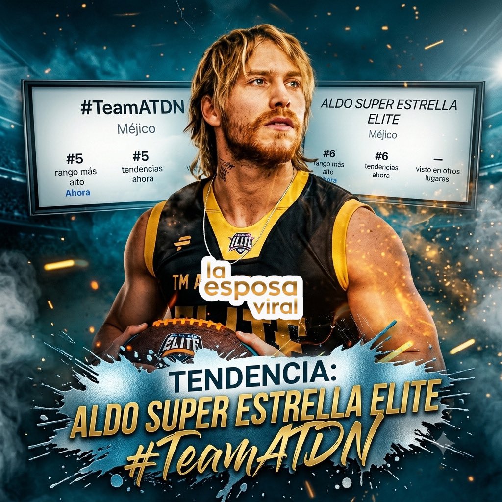 EsposaViral's tweet photo. Hoy tuvimos tendencia para @aldotdenigris porque se viene el #PowerFlag 😮💨❤️
Gracias a todos los que se unieron 🔥
ALDO SUPER ESTRELLA ELITE
#TeamATDN #AldoTDeNigris https://t.co/G2G2DEu5ZK