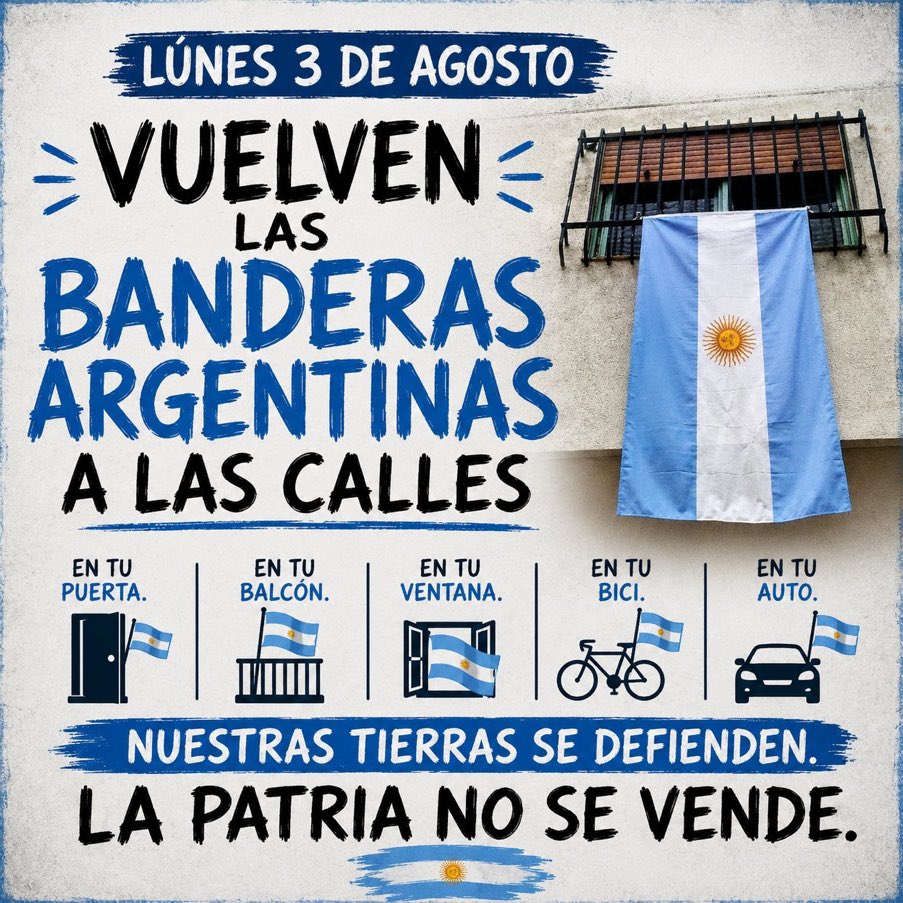 tesorita_79863's tweet photo. #lapatrianosevende
#banderazo https://t.co/ys0quPkMFV