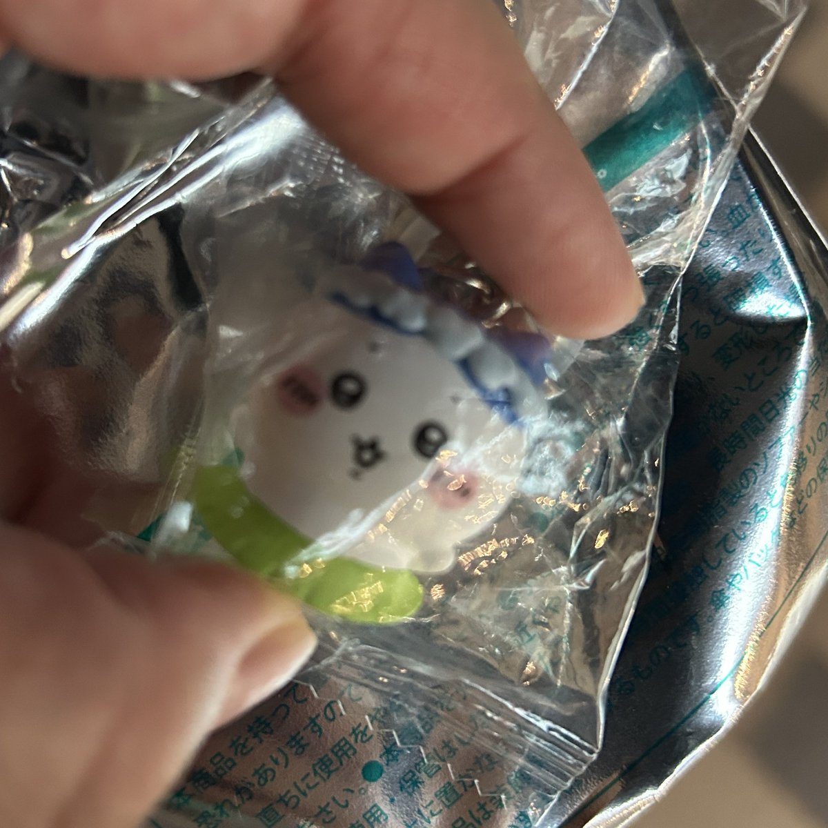 rionight0722's tweet photo. 私のめじるしはモモンガを推してる方にお譲りしてハチワレになり、ハチワレが大好きな友人が引けてなかったから交換して、ちいかわになりました
母がちいかわ好きだし、これで一番丸くおさまった感じがする
正直どれもかわいいから嬉しいけど、推してる人のところに行くのが一番☺️ https://t.co/XwbDoK6wHe